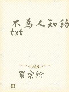 不为人知的触碰txt