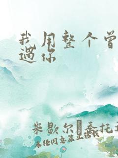 我用整个曾经爱过你