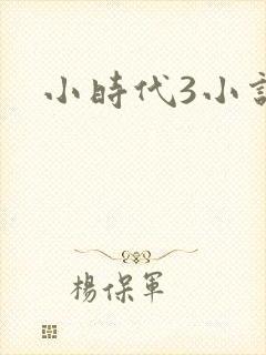 小时代3小说
