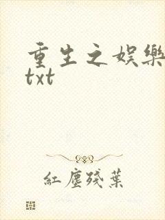 重生之娱乐大亨txt