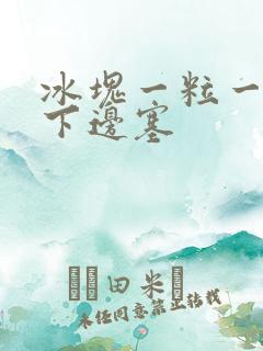 冰块一粒一粒往下边塞