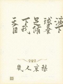 天下足球演员的自我修养下