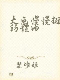 大龟慢慢挺进我的体内