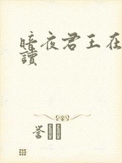 暗夜君王在线阅读