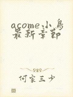 acome小鸟最新章节