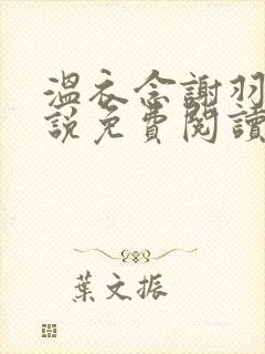 温衣念谢羽渊小说免费阅读