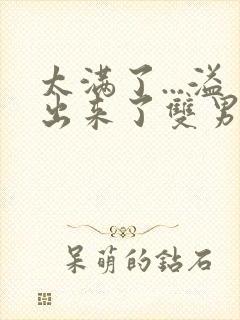 太满了...溢出来了双男动漫