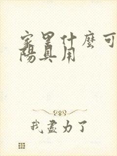 家里什么可以当阳具用