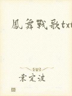 凤舞战歌txt