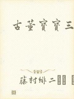 古董宝宝三岁半