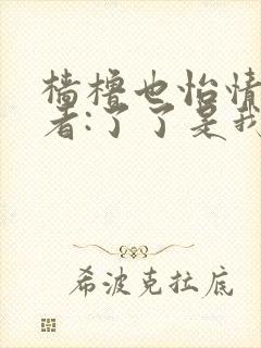 樯橹也怡情 作者:了了是我