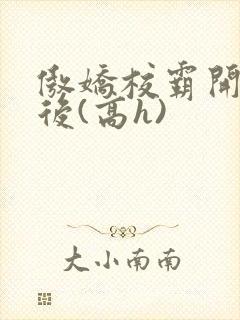 傲娇校霸开荤以后(高h)