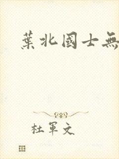 叶北国士无双