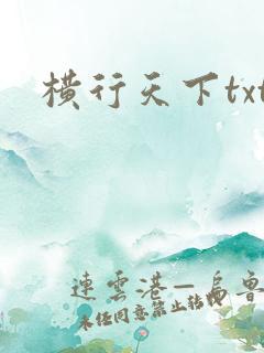横行天下txt