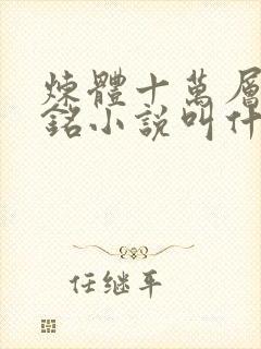 炼体十万层轩辕铭小说叫什么