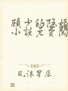 顾少的隐婚罪妻小说免费阅读