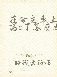 在公交车上弄到高c了怎么办