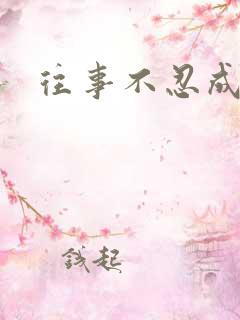 往事不忍成历史