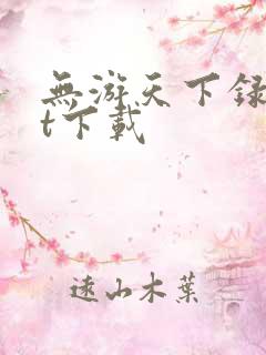 无游天下录txt下载