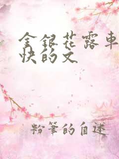金银花露车速最快的文