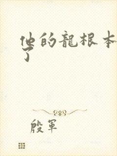 他的龙根本太大了