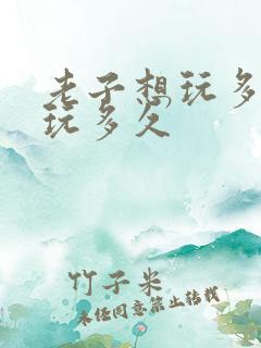 老子想玩多久就玩多久