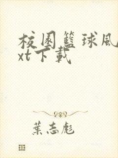 校园篮球风云txt下载