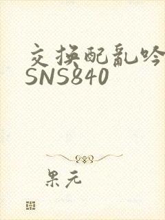 交换配乱吟粗大SNS840