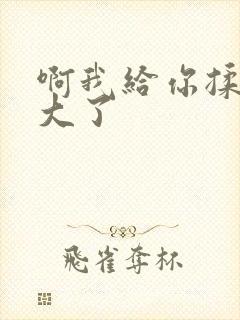 啊我给你揉揉就大了