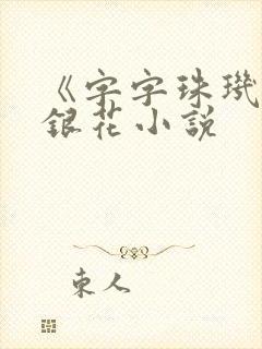 《字字珠玑》金银花小说