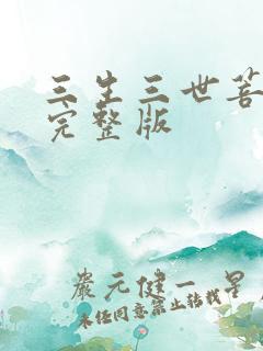 三生三世菩提劫完整版