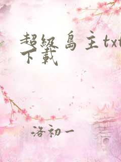 超级岛主txt下载