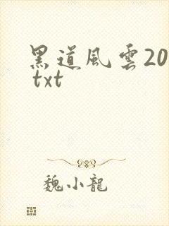 黑道风云20年 txt