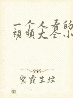 一个人看的免费视频大全小说