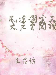风沧澜宗正临全文免费阅读