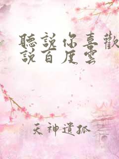 听说你喜欢我小说百度云