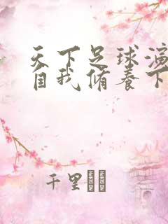 天下足球演员的自我修养下