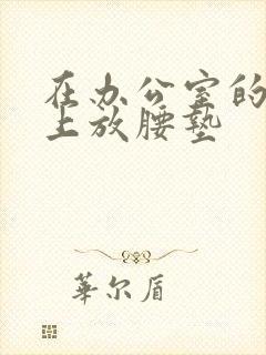 在办公室的椅子上放腰垫