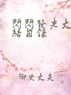 闪闪发光大团圆结目录