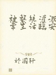 被系统灌溉的日常生活临安