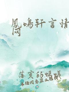 凤鸣轩言情小说网