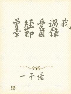 曾经爱过我刘念章节目录