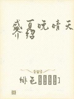 盛夏晚晴天剧情介绍