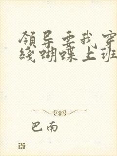 领导要我穿着无线蝴蝶上班