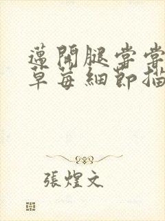 迈开腿尝尝你的草莓细节描写