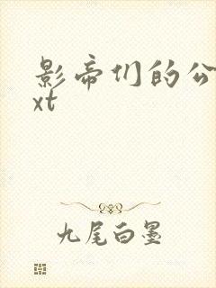 影帝们的公寓txt