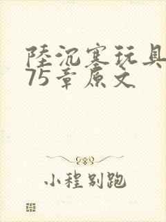 陆沉塞玩具高速75章原文