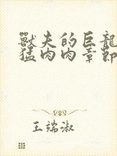 兽夫的巨龙太凶猛肉肉章节