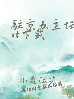 驻京办主任3txt下载