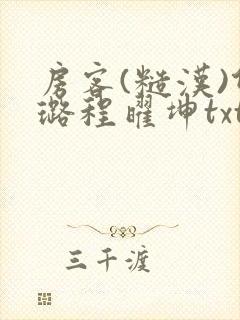 房客(糙汉)何璐程曜坤txt免费下载百度云